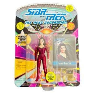 Star Trek The Next Generation COUNSELOR DEANNA TROI 1993 Playmates w/ Card NEW!